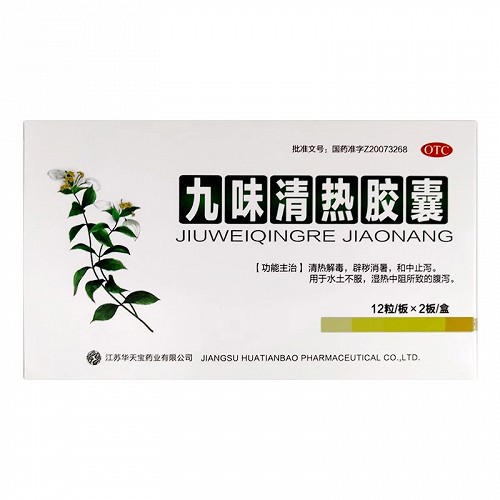 华天宝 九味清热胶囊 0.5g*12粒*2板