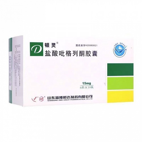 顿灵 H盐酸吡格列酮胶囊 15mg*6粒*10板