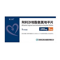 复立坦 H阿利沙坦酯氨氯地平片 240mg：5mg*7片