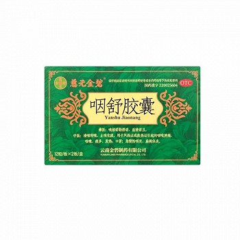 慈元金碧 咽舒胶囊 0.4g*12粒*2板