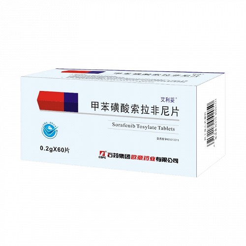 艾利妥 甲苯磺酸索拉非尼片 0.2g*60片