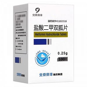北京京丰 盐酸二甲双胍片 0.25g*100片