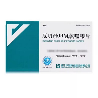 倍悦 厄贝沙坦氢氯噻嗪片 150mg：12.5mg*14片*1板（盒装）