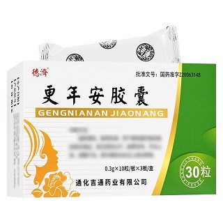 德济 更年安胶囊 0.3g*10粒*3板