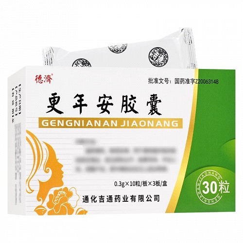 德济 更年安胶囊 0.3g*10粒*3板