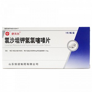 舒贝尔 氯沙坦钾氢氯噻嗪片 50mg：12.5mg*7片