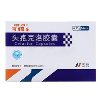 可福乐 头孢克洛胶囊  0.25g*20粒