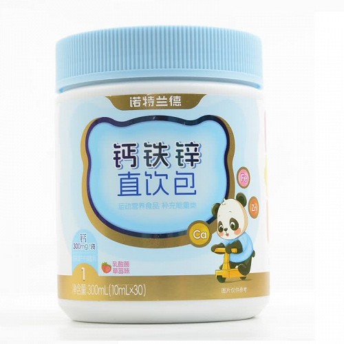 诺特兰德 钙铁锌直饮包  10ml*30袋(乳酸菌草莓味)