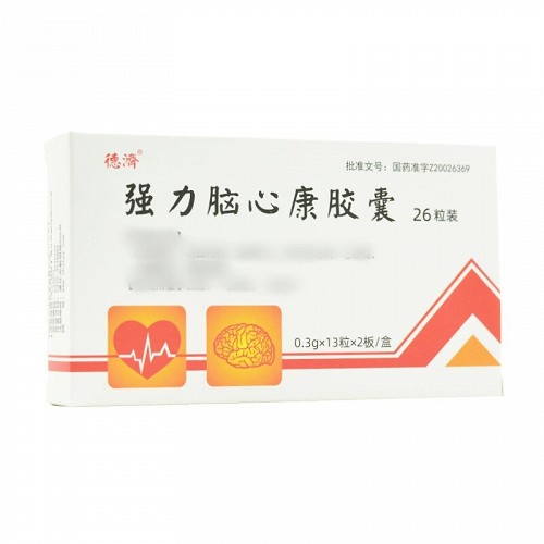 德济 强力脑心康胶囊  0.3g*13粒*2板