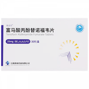 维益青 富马酸丙酚替诺福韦片  25mg*15片*2板