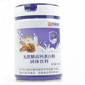 博诚瑞健 无蔗糖高钙蛋白粉固体饮料  900g