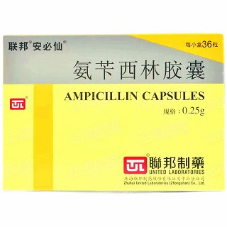 安必仙  H氨苄西林胶囊  0.25g*36粒