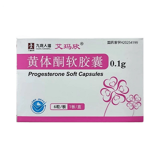 九珑人福/艾玛欣 黄体酮软胶囊  0.1g*6粒*1板