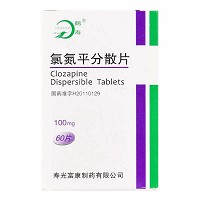 富康 氯氮平分散片 100mg*60片