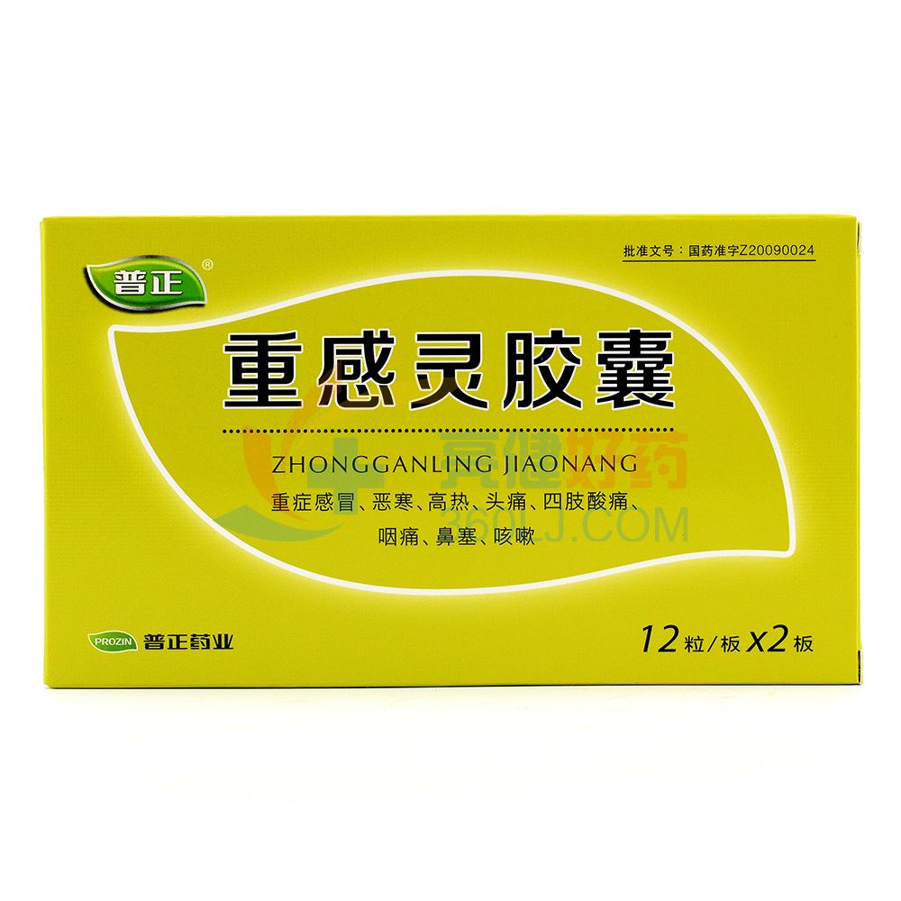 普正 重感灵胶囊 0.25g*12粒*2板