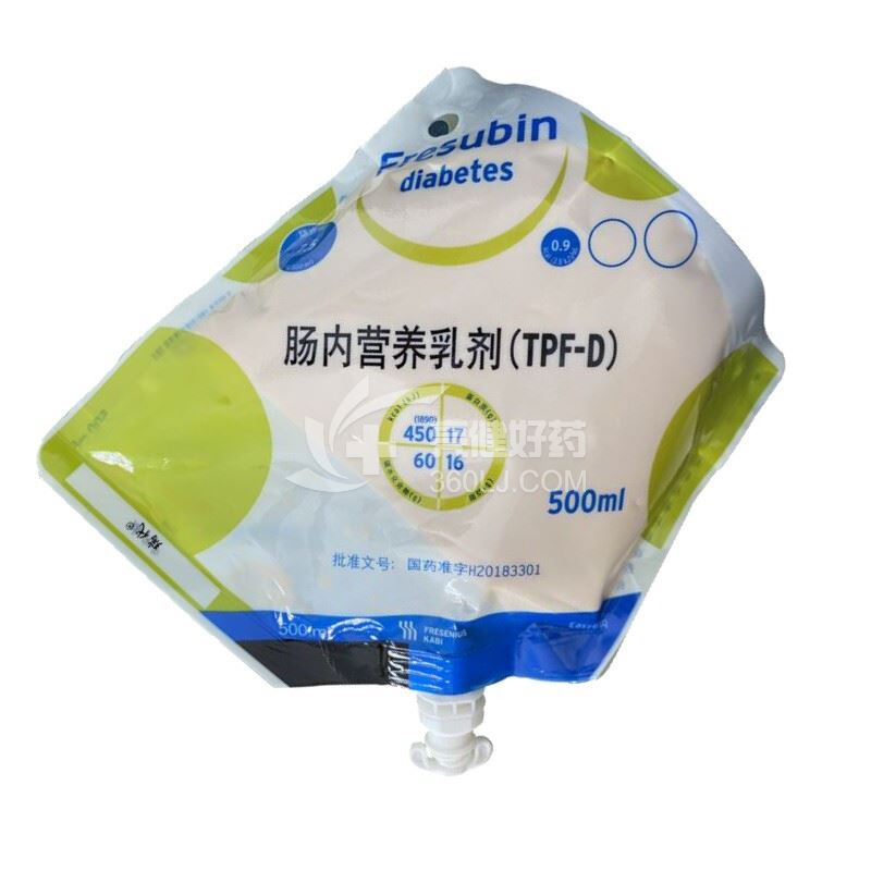 瑞代肠内营养乳剂(TPF-D)500ml价格及说明书-功效与作用-亮健好药网