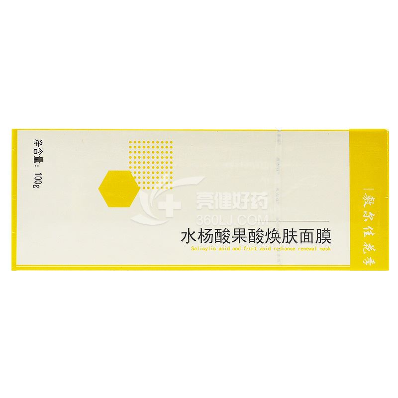 敷尔佳花季 水杨酸果酸焕肤面膜 100g