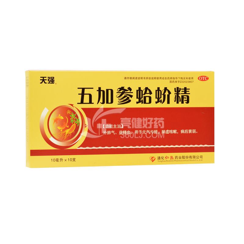 天强 五加参蛤蚧精 10ml*10支