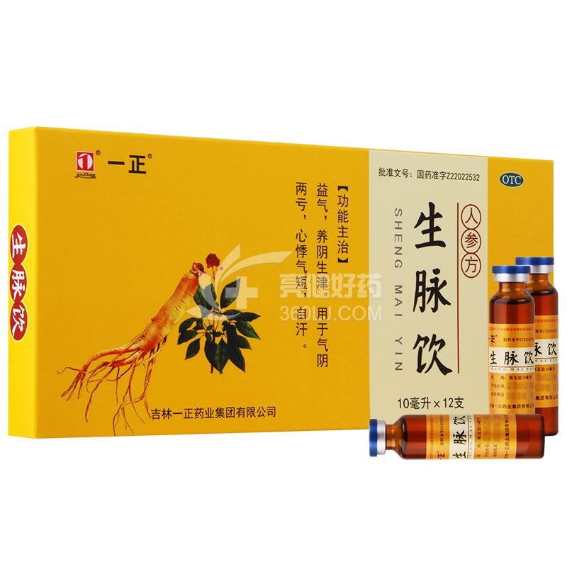 一正 生脉饮 10ml*12支