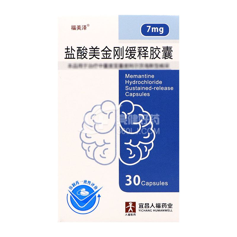 福美泽 盐酸美金刚缓释胶囊  7mg*30片