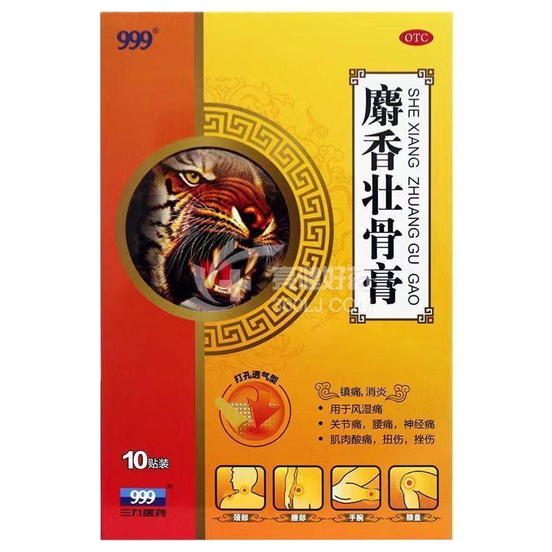 999 麝香壮骨膏 8cm*13cm*2贴*5袋