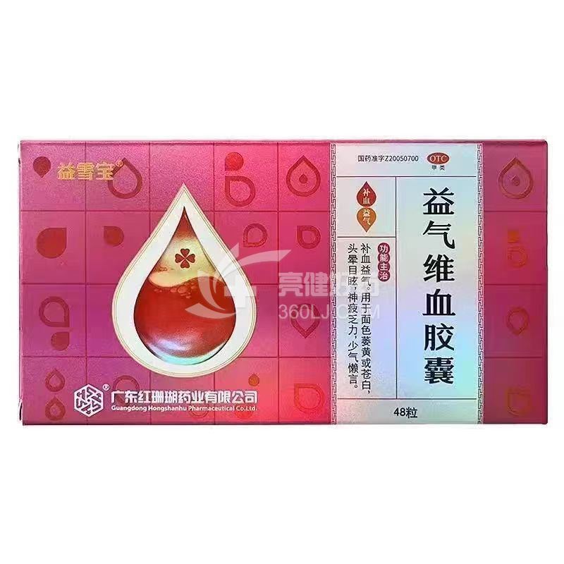 益雪宝 益气维血胶囊 0.45g*12片*4板