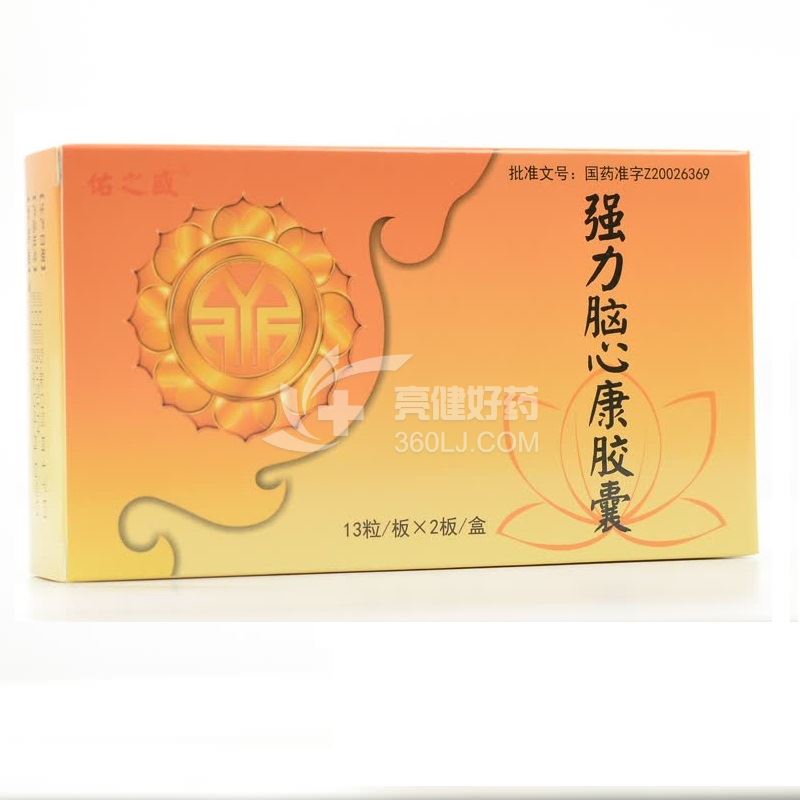 佑之盛 强力脑心康胶囊 0.3g*13粒*2板