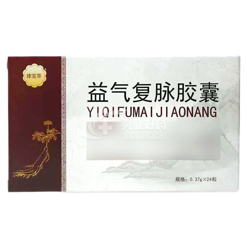 臻宝萃 益气复脉胶囊  0.37g*12粒*2板