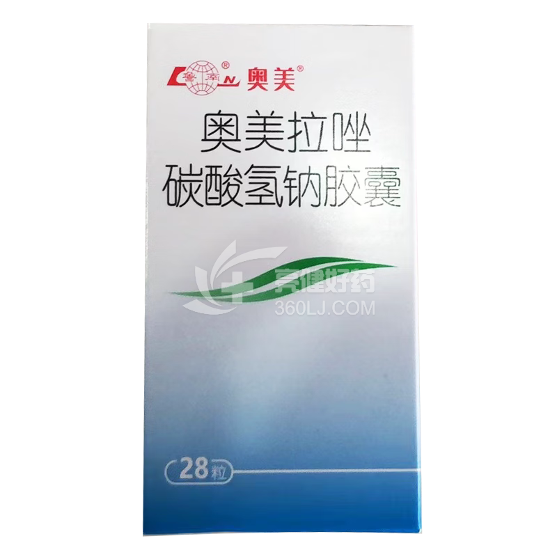 奥美 奥美拉唑碳酸氢钠胶囊  28粒/瓶