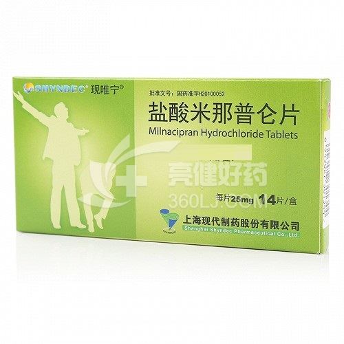 现唯宁 盐酸米那普仑片 25mg*14片