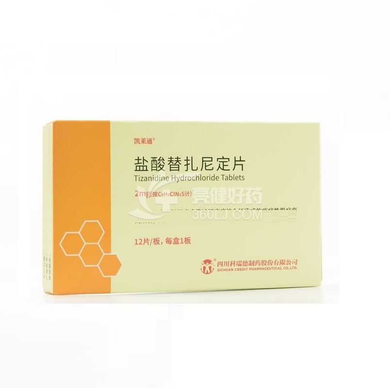 凯莱通 盐酸替扎尼定片 2mg*12片