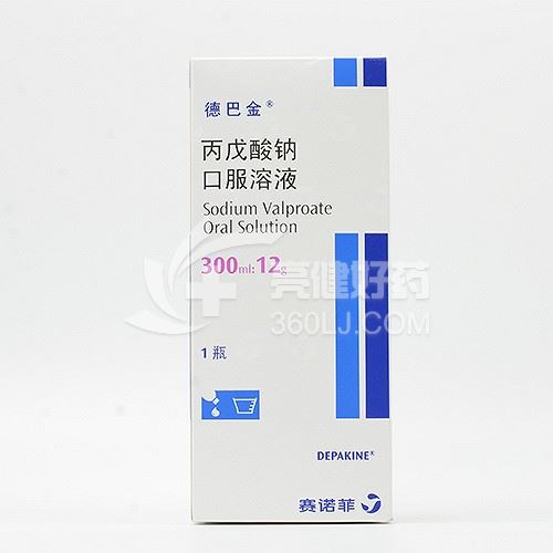 德巴金 Q丙戊酸钠口服溶液  300ml:12g