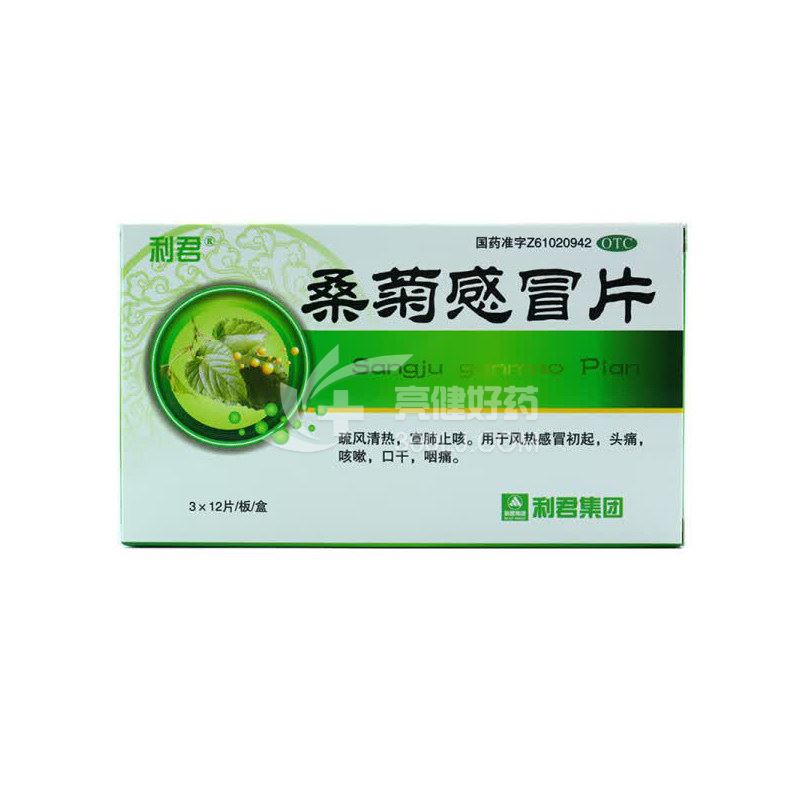 利君 桑菊感冒片 12片*3板